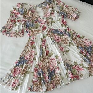 Auguste The Label Floral Mini Dress - Pink, Blue, Green